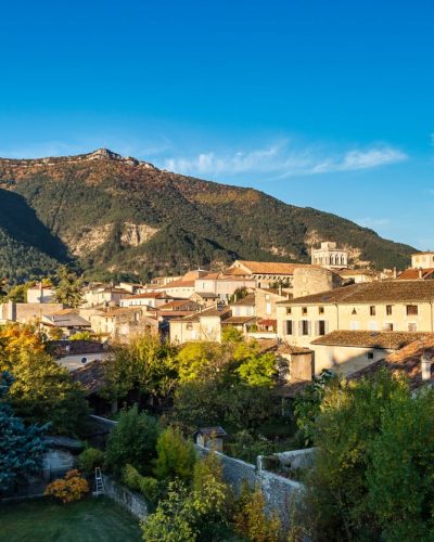 Cityscape of Die, Chatillon en Diois in Vercors Natural Regional Park, Diois, Drome, France, Europe Vercors